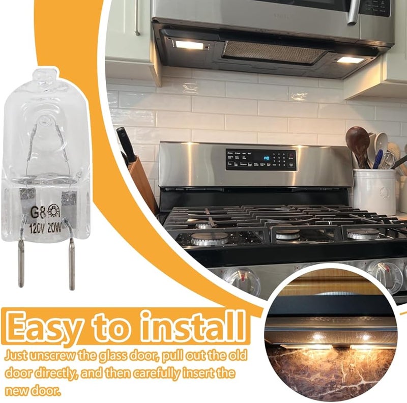 Leewuios 10 Pack Halogen Stove Light Bulbs Compatible for GE Samsung Kenmore Maytag Over Range Microwave - Image 4